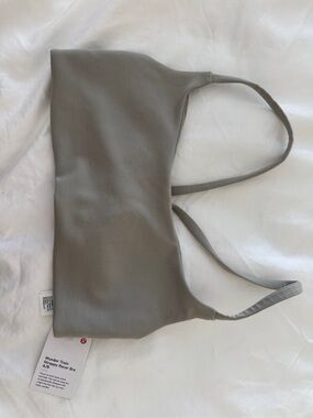 lululemon Wunder Train Strappy Racer Bra - Light Gray
